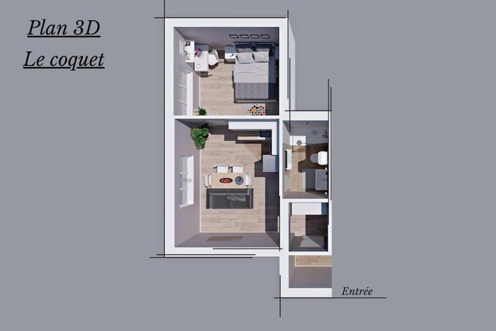 Le Coquet - Balcon - Proche Gare - Parking Apartamento Bourg-en-Bresse Exterior foto